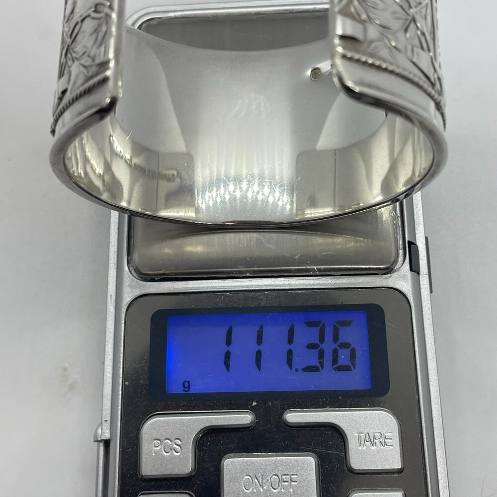 Vintage Tiffany & Co. Makers Anchor Motif Cuff Bracelet Sterling Silver 6.25" - Picture 14 of 16